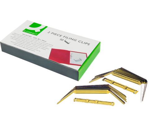 Encadernador fastener q-connect dourado caixa de 50 unidades , Q-connect , 75638 , 5705831261174